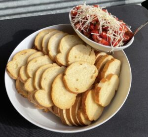 bruschetta with crostini