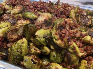 brussels sprouts with bacon and onions